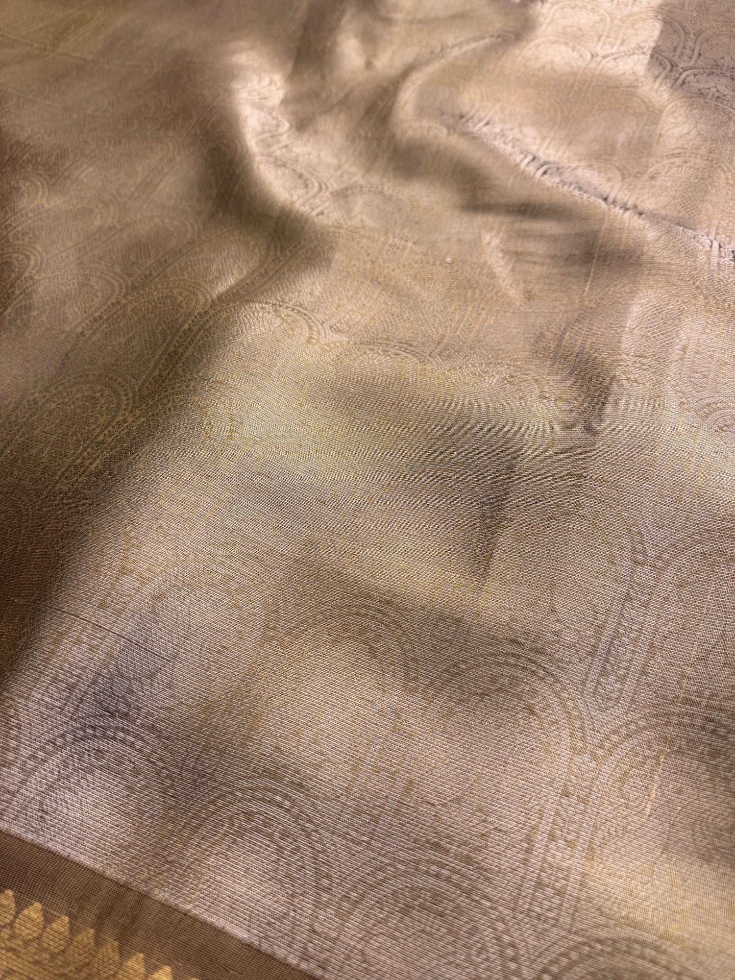 Shobhita Mam Inspired Premium Banarasi Tissue Silk Saree with Coin Lace