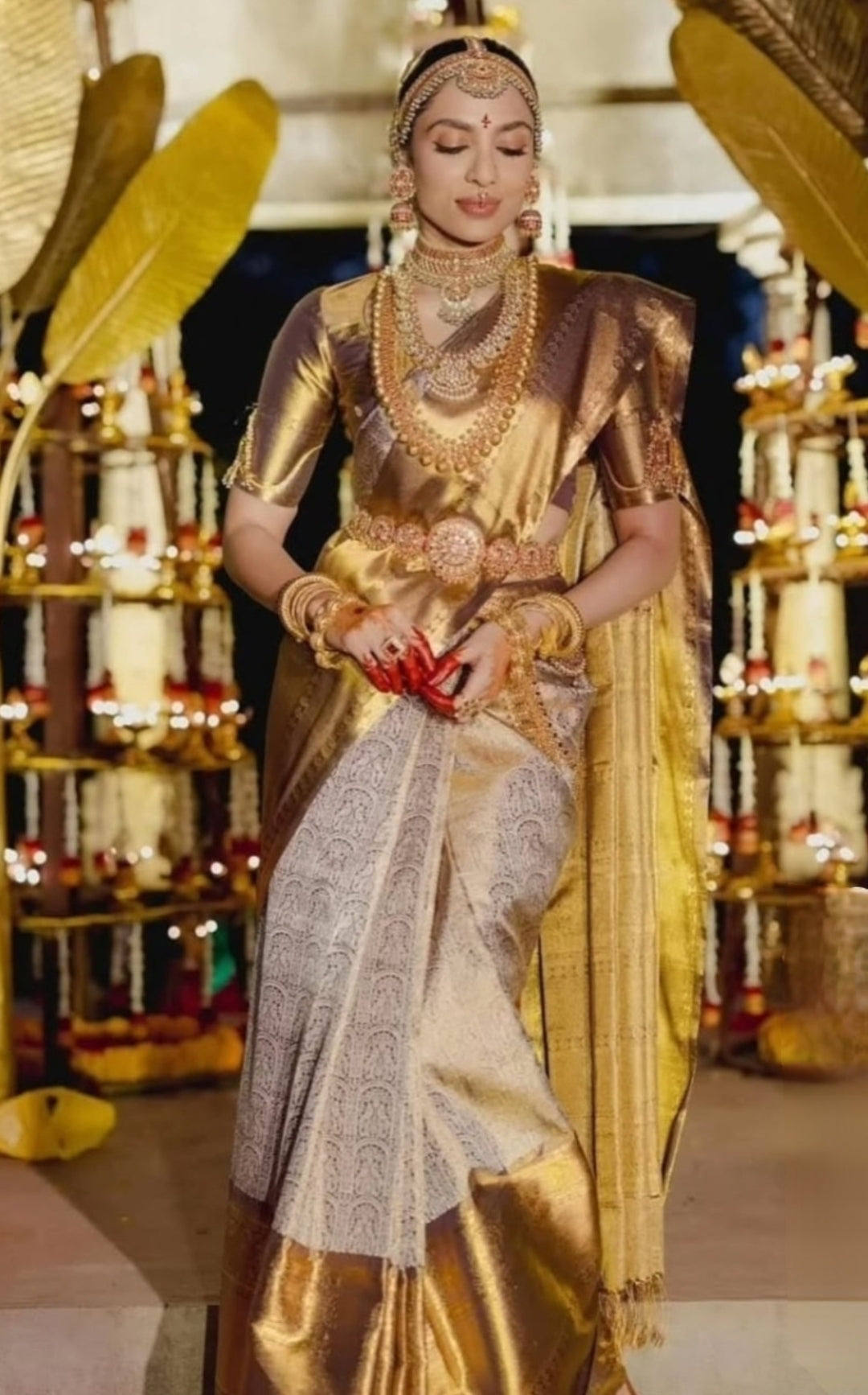 Shobhita Mam Inspired Premium Banarasi Tissue Silk Saree