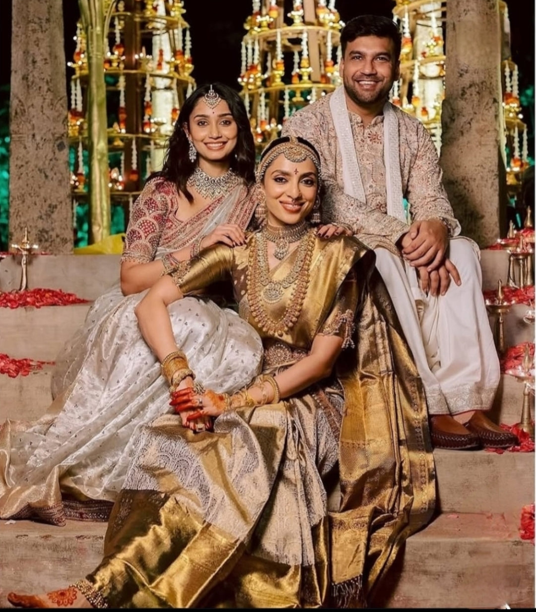 Shobhita Mam Inspired Premium Banarasi Tissue Silk Saree